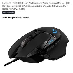 Logitech G502 HERO High Performance Wired Gaming Mouse