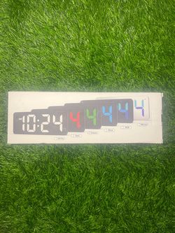 Green digital clock