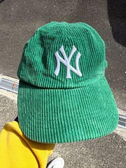 NY Yankees Green Corduroy Dad Hat
