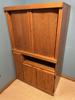 Solid Oak Cabinet