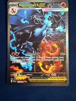 Super Rare Full Art Pokemon Mega Charizard X ex