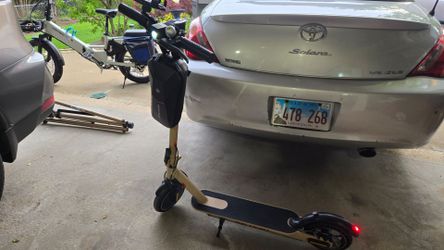 Tan/Beige Electric Scooter | Fully Loaded | 350W | 19MPH | 22 Mile Range