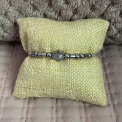 Stainless Steel Bracelet With A Hand Of Fatima Charm 