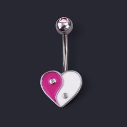 Belly Ring Body Jewelry New Yin Yang Heart