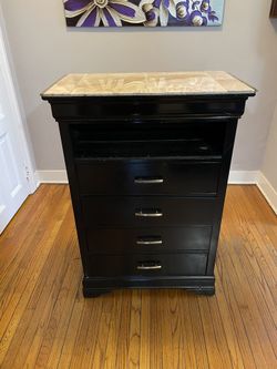Black Dresser With Tile Top