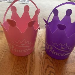 Princess Buckets 6in Purple/Pink (Easter /bday/gift B