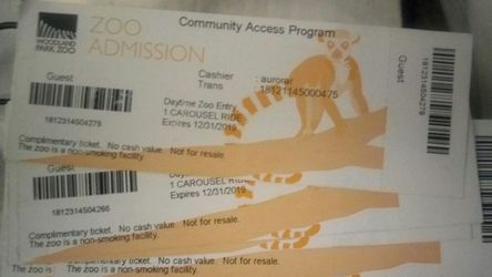 Woodland Park Zoo tickets expiring at the end of this year check out my other postings
