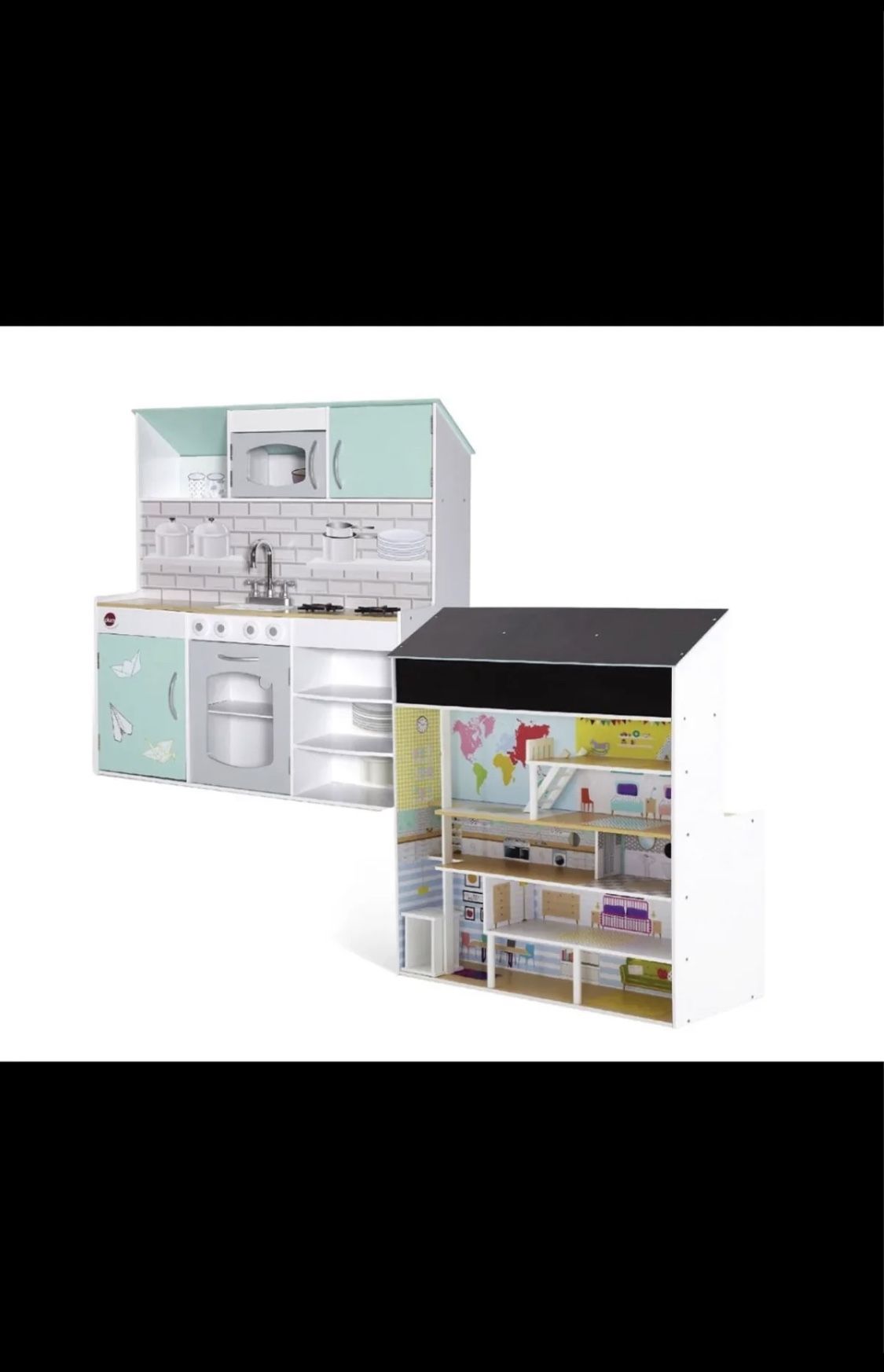 New two in one kitchen doll set