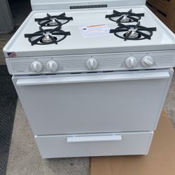 Premier 30 in. 3.91 cu. ft. Freestanding Gas Range in White