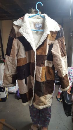 Women's leather coat xl