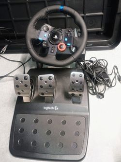 Logitech G29 Driving Force Racing Wheel & Pedals (PS5/PS4/PC) - Clean!