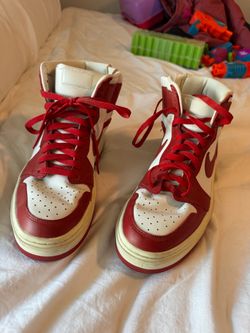 Nike air Jordan High White Red Sneakers