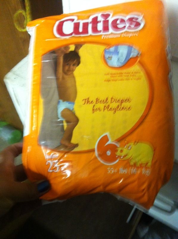 Cuties diapers size 6