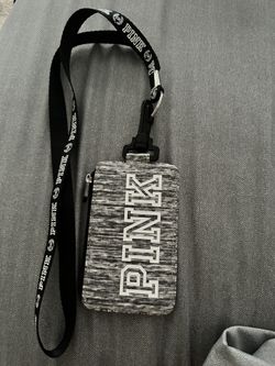 Victoria Secret Pink Card Holder With Lanyard