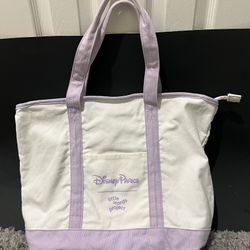 Disney Parks 2025 Little Words Project WDW Large Light Purple Tote Bag - NEW!