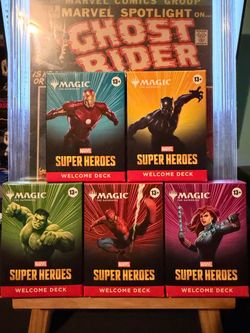 SDCC 2026 exclusive MTG Marvel Super Heroes Welcome Deck set of 4