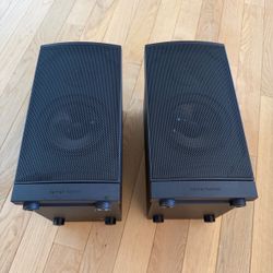 Harman Kardon Festival 60 Bookshelf Speakers Pair 2.0 Wired Black Banana Jack