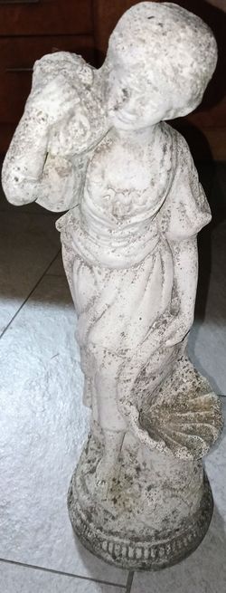 Cement Garden statue. 20" tall