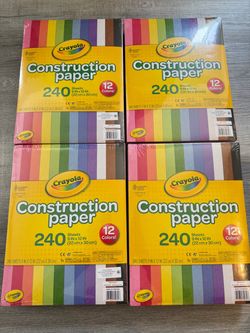 Crayola Construction Paper, 240 Pages, 10 Colors, Craft Paper