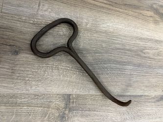 Vintage Antique Iron Hay Hook/Meat Hook Hand Forged Rustic Country Farm Tools
