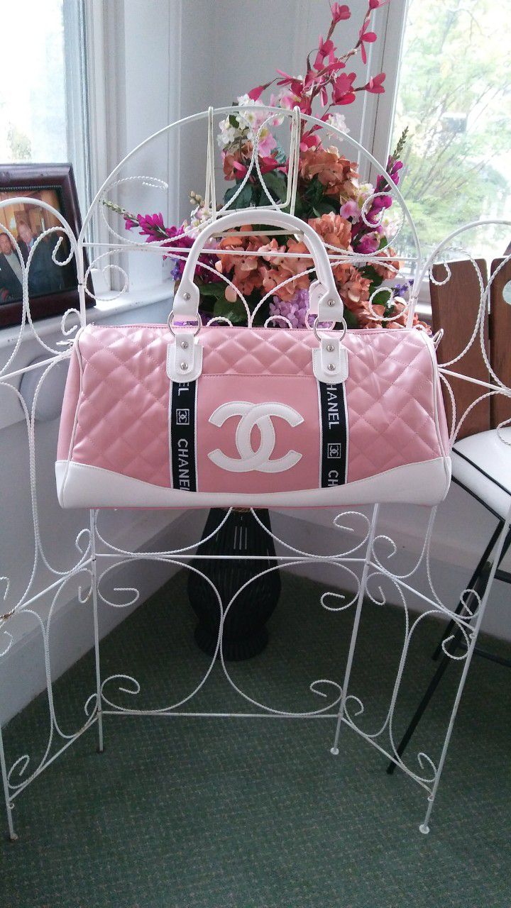 Chanel Travel Duffel Bag w/ Shoulder Strap