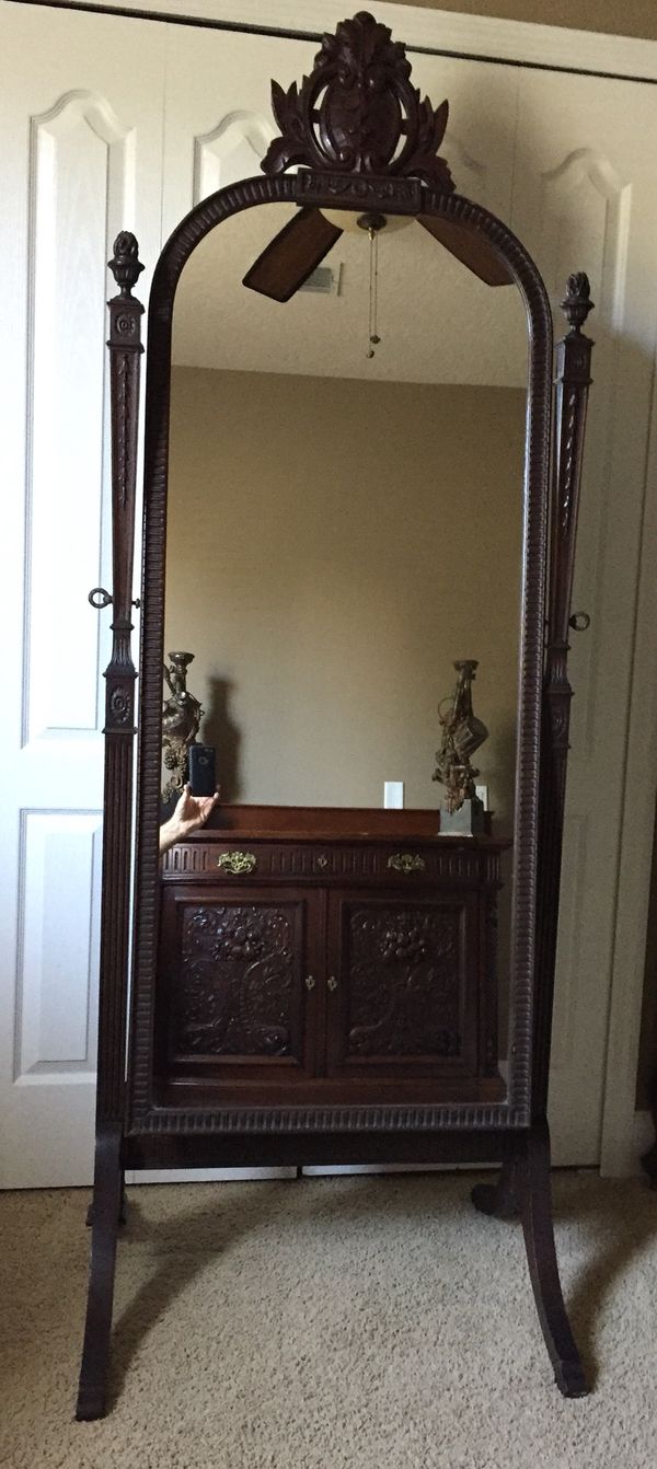 Antique Cheval Mirror Rosewood Full Length Floor For In Apopka Fl Offerup
