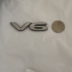 V6 Emblem Small Toyota Ford