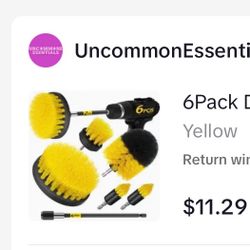 Drill brush attachments 