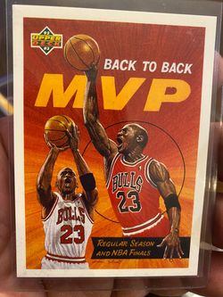 1992-93 Upper Deck Michael Jordan Back to Back MVP Card
