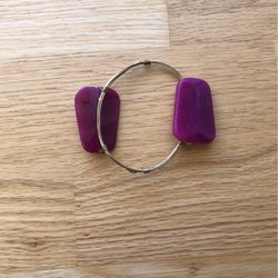 Purple Wire Gold Bracelet