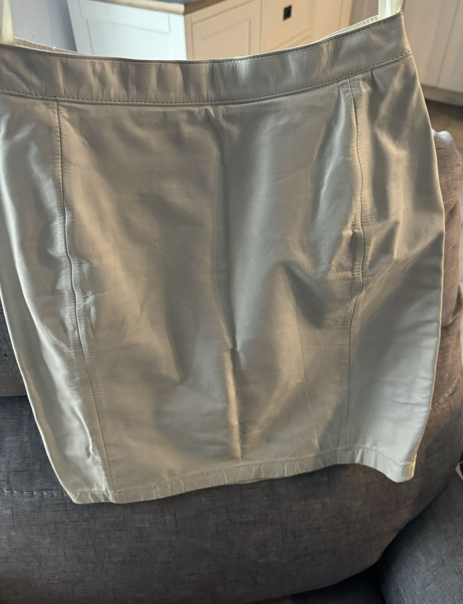 Vintage 80’s Wilson White Leather Jacket And Skirt Clothing