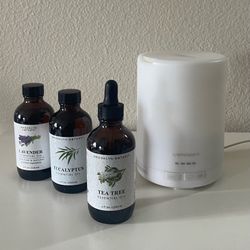Essential Oil Diffuser with 3 Essential Oils