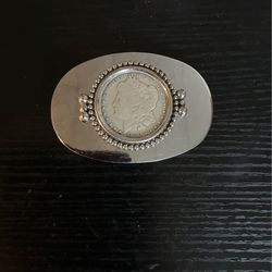 1880  Morgan Silver Dollar Belt Bucket
