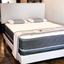Full Size Bed Plus Mattress And Boxspring 