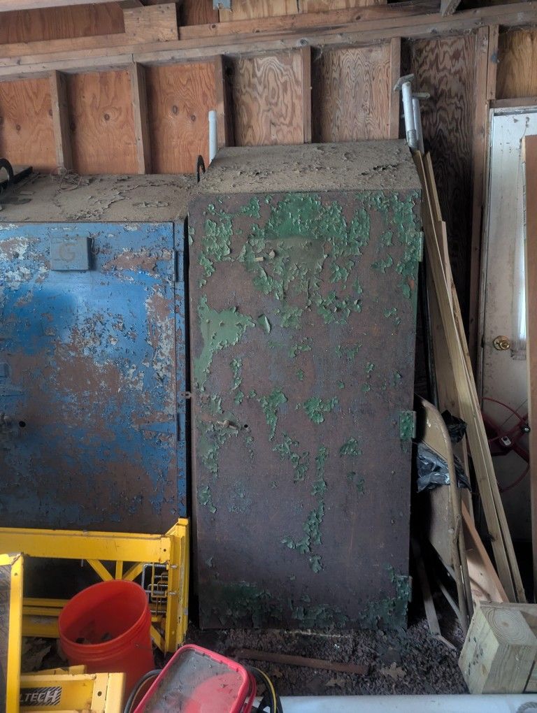 Vintage Metal Storage Hutch