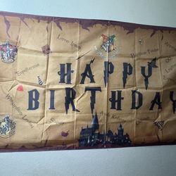 Harry Potter Birthday Banner 