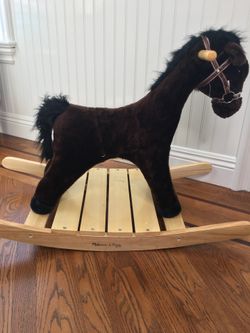Melissa & Doug Rock and Trot Plush Rocking Horse