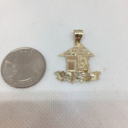 10 K Y Gold Trap House Charm