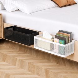 [NEW] Bedside Hanging Storage Basket Organizer - Bunk Bed Dorm Caddy (White Only)