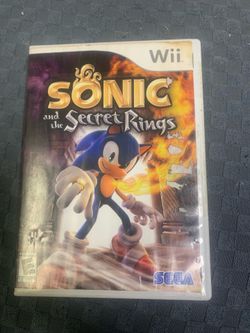 Sonic and the Secret Rings Nintendo Wii GAME CASE AND MANUAL ONLY