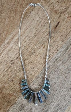 Sterling Silver Abalone Shell Necklace