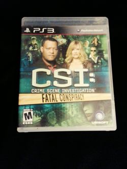 PS3 CSI Game