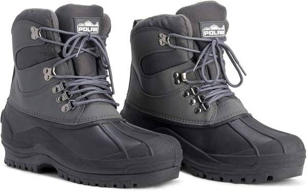 NEW SZ 14 Men Insulated Winter Snow Waterproof Duck Hiking Bean Hiker Walking Short Ankle Boots