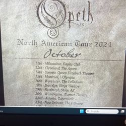 Opeth Premium Tickets 