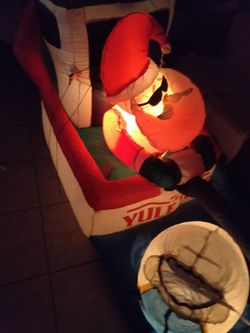 $40 Christmas Santa fishing inflatable