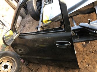 Driver side door and hood