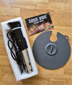 Hescred Sous Vide Immersion Circulator with Lid and Recipe Book
