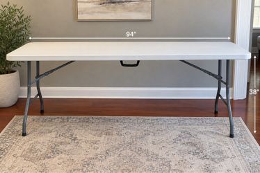 8-Ft Folding Banquet Table with Carry Handle
