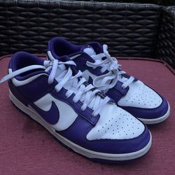 Nike Dunk Low Championship Purple 9.5 M With Box