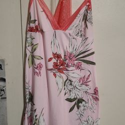 Womens Pink Nightgown  Size L